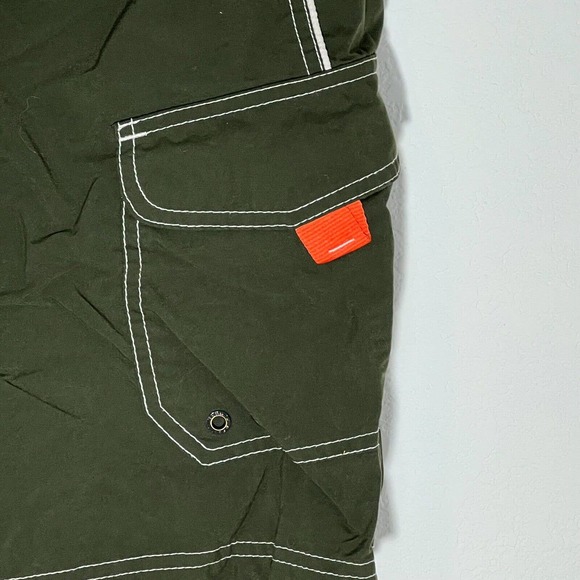 Speedo Mens Size XL Swim Trunks Shorts Marina Volley Eco Green Speed Dry Cargo - Picture 5 of 9